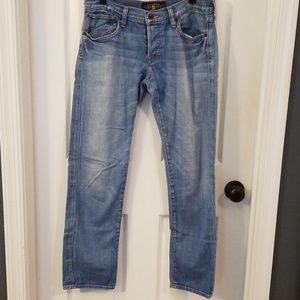 Lucky brand light wash boyfriend crop jeans